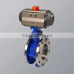 Pneumatic 3-eccentric Butterfly Control Valve thumbnail-1