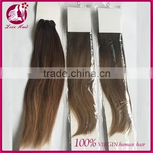 Virgin Indian #2 #8 Two Tone Ombre Colored Hair Weave Bundles for Black Women thumbnail-6