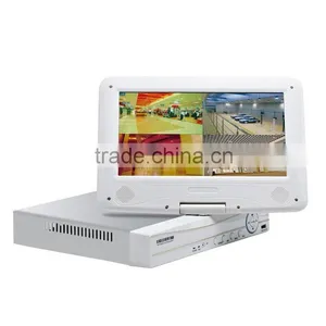 Hot Selling for 4CH AHD (AHD/DVR/NVR/HVR) LCD DVR 10.1 Inch LCD H.264 Network DVR HK-AHD1004M thumbnail-3