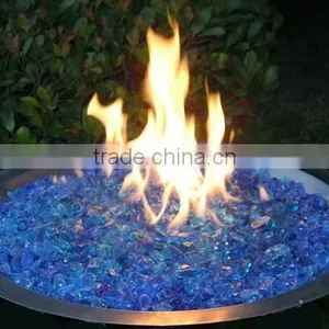1/4 Crystal Gold Reflective Fire Pit Glass Decorative Glass Broken Glass thumbnail-3
