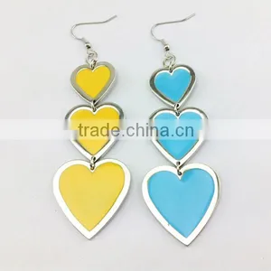 Fashion High Quality Memory Love Earrings Girl Drop Earings Women Gifts Charms Pendant Earrings Jewellry thumbnail-1