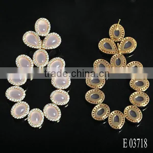 Drop Style Natural Stone Earrings Top Quality Semi Precious Stone Jewelry thumbnail-3