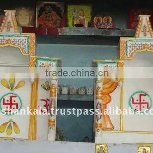 Carved Temple, Handcrafted Home Mandir thumbnail-1