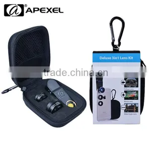 Fixed Focus Clip 3 in 1 Lenses Fisheye Lens Wide Angle And Micro Lens Kit for Iphone 7 thumbnail-5