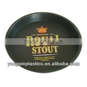 Pastic Non-slip Custom Black Plastic Plate for Food Serving thumbnail-1