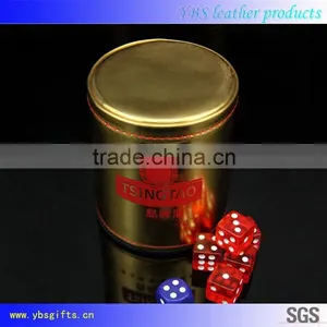Debossed Genuine Leather Dice Cup Wholesale Shaker Cup thumbnail-1