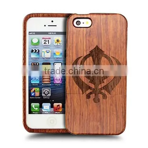 Good Hand Feeling Universal HOLY Engraving Real Rose Wood Two Parts Mobile Cover for Iphone 6 thumbnail-4