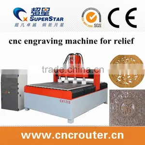 Multi-head Relief Cnc Router Engraving Machine /wooden Door Cnc Router Engraving Machine thumbnail-1