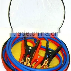 SUPER HEAVY DUTY 500 Amp 6 Gauge No Tangle Battery Booster Cables 12 Feet With FREE Travel Case Jumper Cables Extra Long 12ft thumbnail-2