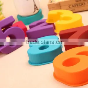 New 2016 Silicone Numbers and Letter Cake Mold,3 D Silicone Cake Mould thumbnail-1