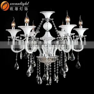 White Elegant Chandelier Candle Chandelier Decorative Indoor Lights OMG88626-6W thumbnail-5
