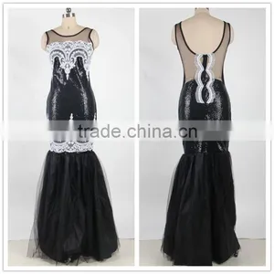 Hot Wholesale Long Style Evening Dress With Sequin Sexy Women Full Length Party Dress thumbnail-1