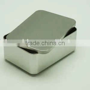 Silver Rectangular Tea Tin Plain/tea Tin thumbnail-5