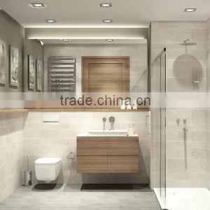Modular European Style Melamine Bathroom Set Led Cabinet Light thumbnail-6