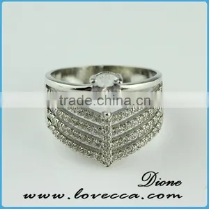 2015 Fashion Jewelry Ring!latest Weddingring Design!micro Pave Diamond Setting Ring-wedding Silver Ring Wholesale Jewerly thumbnail-3