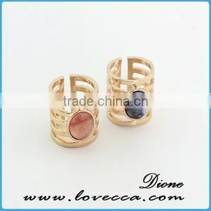 2016 New Arrival Women Creative Jewelry Gold/Silver Alloy Cute Fashion Finger Ring thumbnail-2