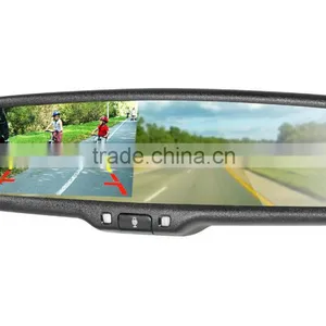 4.3 Inch Car Rear View Mirror Monitor With Bluetooth Handsfree for Any Car Model thumbnail-1