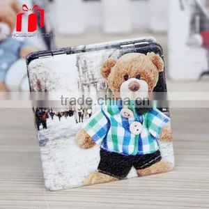 Good Round Pu Folding Small Plastic Pocket Mirror thumbnail-1