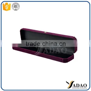 Customized Various Style Purple Velvet Jewelry Ring Packaging Boxes thumbnail-6