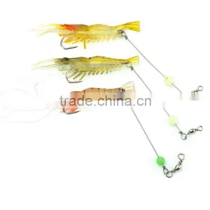 New Product 3.4" 8.65cm 5.41g 6 Pcs Soft Shrimp Lures Tackle Carp Fishing Bait. thumbnail-1