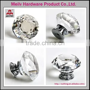 2016 Furniture Hardware Kitchen Cabinet Drawer Fancy K9 Glass Crystal Knobs thumbnail-1