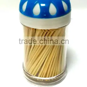 Bamboo Toothpick With Blue Cover Canister thumbnail-4