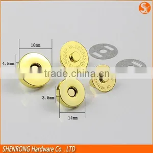 Bag Magnetic Button Strong Magnetic Snap Button Brass Material Magnet Button thumbnail-3