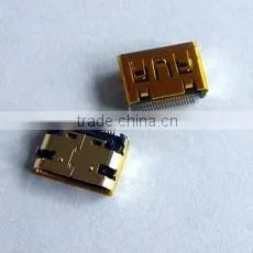 Mini HDMI 19P Female Smt DIP Gold-plated Connector thumbnail-1