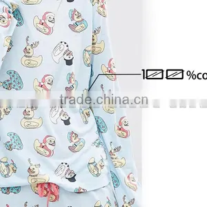 China Best Quality Cotton Fabric Cartoon Printing Sleepwear thumbnail-3