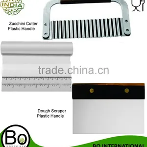 Stainless Steel Zucchini Cutter Plastic & Dough Scraper SS & Plastic Handle thumbnail-1