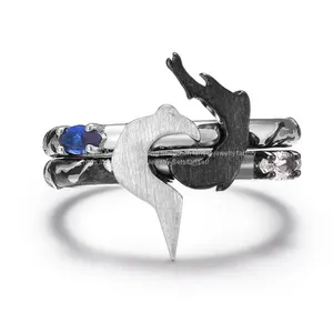 LOL Ezreal Ashe Kindred Diana Leona Arthorn Jhin Ring League of Legends Game Peripherals Character Silver 925 Fashion thumbnail-3