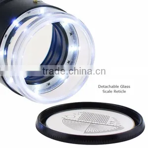 Magnifier Glass 10x 25mm Jewellers Eye Jewel Jewelry Loupe Reticle Scale 20mm With LED LIght thumbnail-4