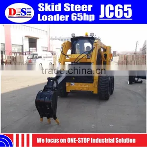 China Skid Loader 65hp Hydraulic Joystick Skid Steer Loader JC65 Bobcat Skid Steer Loader thumbnail-2