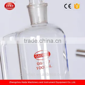 2017 Hot Sale 20L Single Layer High Borosilicate Gass Bioreactor thumbnail-6