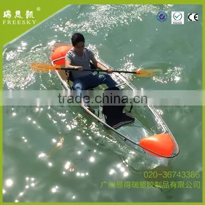 Made in China Plastic Two Seat Transparent Kayak for Sale thumbnail-1