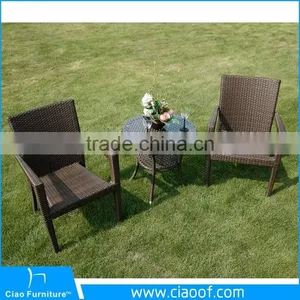 Synthetic Rattan 2 Seater Coffee Shop Cafe Rattan Furniture Wholesale thumbnail-3