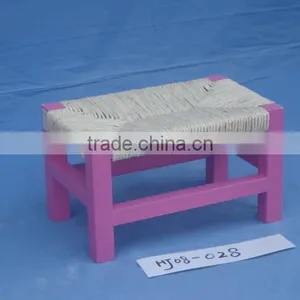 Kids Wood Straw Chair, Wooden Chair for Kids,Cute Children Chairs thumbnail-2