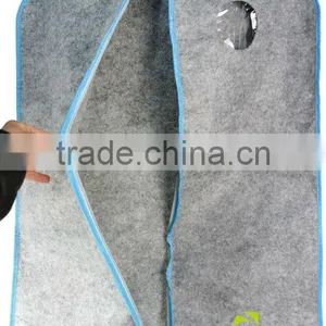 Store More Felt Garment Bag For Man's Suit, Garment Bag ,Light Grey thumbnail-1