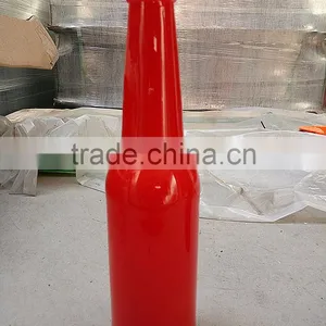 Hot Sale! Blue Glass Beer Bottle With 300ML, Customized Logo thumbnail-4