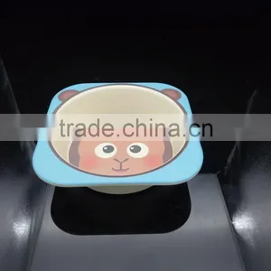 2016 Hot Selling Biodegradable Bamboo Fibre Kid's Food Bowl thumbnail-3