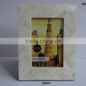 Arrow Style Bone Mosaic Photo Frame Natural Colour Available in All Sizes thumbnail-1