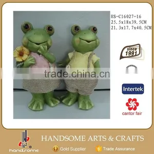 15.5 Inch Garden Decoration Resin Gift Lively Animal Sculpture Pair Cow Statue thumbnail-4