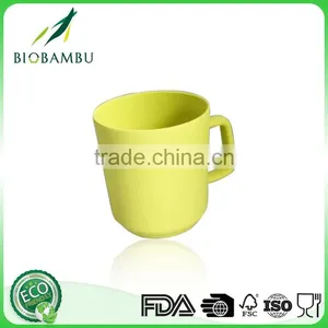 Bamboo Fiber Mug With Handle and Bamboo Fiber Lid thumbnail-3