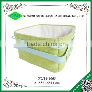 Wholesale Stainless Steel Frame Fabric Bread Basket Pattern thumbnail-3