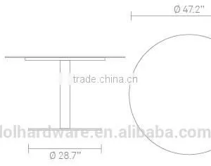 2015 New Aluminum Frame Modern Coffee Table thumbnail-2