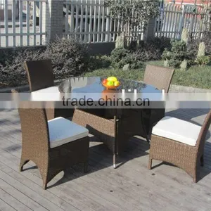Garden Furniture Classic Dining Room Sets Wicker Rattan Material thumbnail-1
