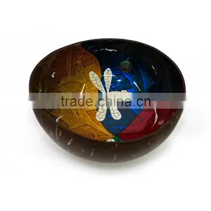 Cheap Price Handmade Vietnam Lacquer Coconut Bowl From Natural Coconut Shell Bowl thumbnail-6