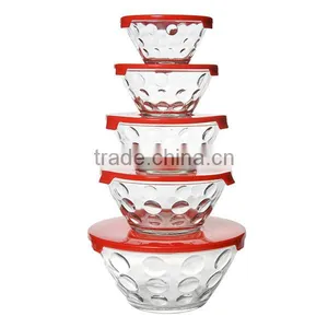 High Quality 5 Pcs Glass Bowl Set thumbnail-1