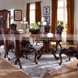 C6606 1.6M 6 Seater American Style Heavy-duty Long Dining Table and Chairs thumbnail-3