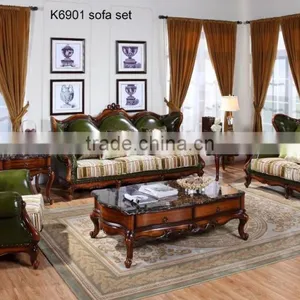 C6606 1.6M 6 Seater American Style Heavy-duty Long Dining Table and Chairs thumbnail-4